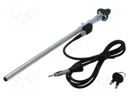 Antenna; telescopic; 0.9m; AM,FM; universal; 1.5m; black,silver