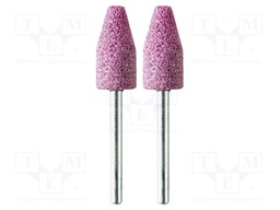 Grindingstone; Ø: 10mm; Ø: 3mm; Tip mat: aluminium oxide; 2pcs.