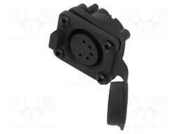 Connector: XLR; socket; female; AXS; 7.5A; 133V; PIN: 5; IP65