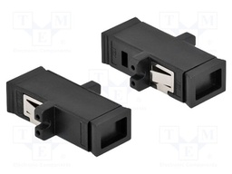 Adapter; MTRJ; black; -40÷85°C