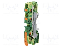 TERMINAL BLOCK, DIN RAIL, 3POS, 20-6AWG