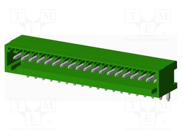 Connector: pluggable terminal block; socket; male; angled; THT