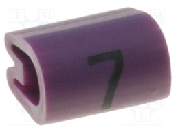 Markers for cables and wires; Label symbol: 7; 2.5÷4mm; PVC