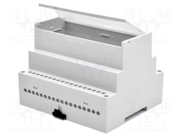Enclosure: for DIN rail mounting; No.of mod: 6