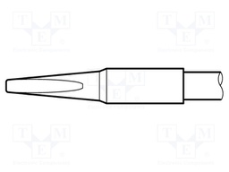 Tip; chisel; 1.8x0.8mm; longlife