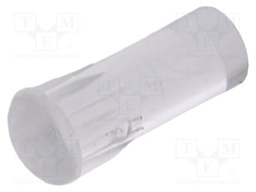 Fiber for LED; Ø3.2mm; L: 7.8mm; round; Front: convex; straight
