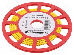 Markers for cables and wires; 1.3÷3mm; PVC; -30÷80°C; leaded