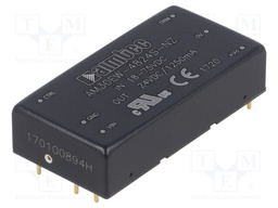 Converter: DC/DC; 30W; Uin: 18÷75V; 24VDC; Iout: 1.25A; 2"x1"; 26g