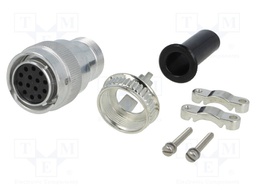 Connector: wire-wire; HD30; plug; female; PIN: 14; for cable