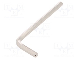 Key; hexagon keys; HEX 5mm; Overall len: 83mm; Plating: nickel