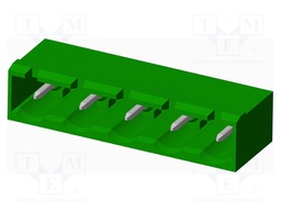 Connector: pluggable terminal block; socket; male; angled 90°