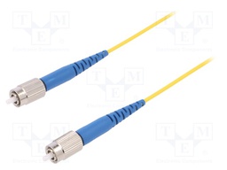 Fiber patch cord; both sides,FC; 3m; Optical fiber: 9/125um