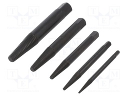 Kit: screw extractor; 5pcs.