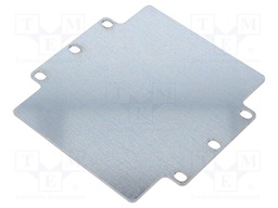 Mounting plate; steel; for enclosures