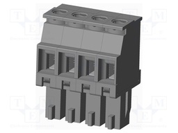 Connector: pluggable terminal block; plug; female; angled 90°