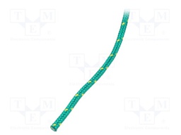 Rope; polypropylene; Ørope: 4mm; L: 50m; with a core; green