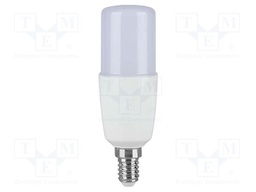 LED lamp; white cold; E14; 220÷240VAC; 660lm; P: 7.5W; 200°; 6500K