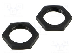 Nut M18; Thread: M18x1; PBT; 2pcs.