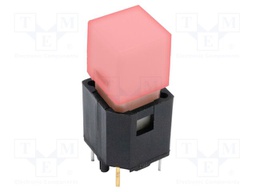 Switch: push-button; Pos: 2; SPST; 0.001A/20VDC; white; THT; 1.23N
