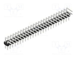 Connector: pin strips; pin header; male; PIN: 50; 2mm; THT; 2x25