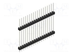 Connector: pin strips; pin header; male; PIN: 18; 2.54mm; THT; 1x18