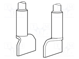 Tip; shovel; 22mm; for JBC-HT-A hot tweezers