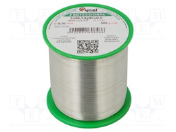 Tin; lead free; Sn96,5Ag3Cu0,5; 0.7mm; 500g; reel; 217÷220°C; 2.5%
