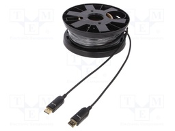 Cable; DisplayPort 1.4,HDCP 2.2,optical; 30m; black
