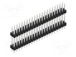 Connector: pin strips; pin header; male; PIN: 42; 2.54mm; THT; 2x21