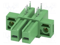 PCB headers, nominal cross section: 6 mm?, color: green, nom