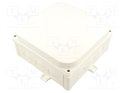 Enclosure: junction box; X: 188mm; Y: 88mm; Z: 188mm; wall mount