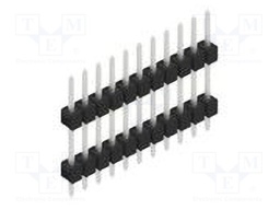 Connector: pin strips; pin header; male; PIN: 11; 2.54mm; THT; 1x11