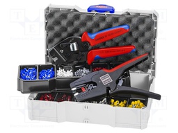 Kit: for crimping push-on connectors, terminal crimping; case