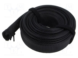 Cable box; multi use; black; L: 5m; polyester; Ø: 50mm