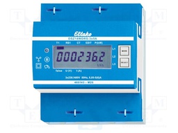 Single phase meter; for DIN rail mounting; IP20; Ioper.max: 6A