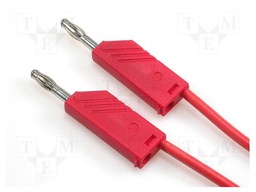 Test lead; silicone; 2m; red; 16A; 60VDC; Max contact res: 20mΩ