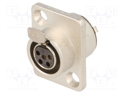 Socket; XLR mini; female; PIN: 5; soldering; 4A; 0.5mm2