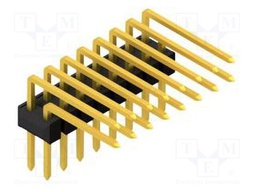 Connector: pin strips; pin header; male; PIN: 16; 2.54mm; THT; 2x8