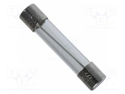Fuse: fuse; quick blow; 10A; 250VAC; cylindrical,glass; 6.3x32mm