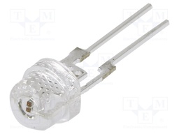LED; 4.8mm; yellow; 7000÷8400mcd; 140°; Front: convex; 2.2÷2.6V