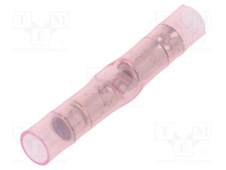 Butt splice; insulated; copper; 0.3÷1.42mm2; tinned; crimped