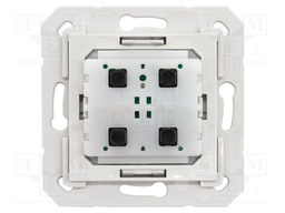 Wireless pushbutton insert; EnOcean; Ch: 4; grey; wireless
