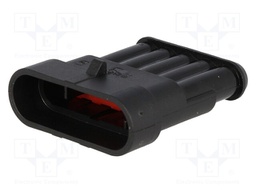Connector: wire-wire; Superseal 1.5; plug; male; PIN: 5; IP67; 24VDC