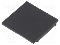Cap for LED profiles; black; ABS; Application: VARIO30-08; V: B