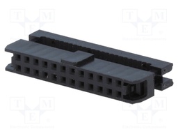 Plug; IDC; female; PIN: 24; IDC; for ribbon cable; 1mm; gold-plated