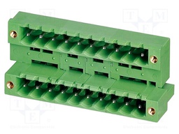 PCB headers, nominal cross section: 2.5 mm?, color: green, n