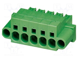 PCB connector, nominal cross section: 6 mm?, color: green, n