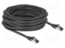 Patch cord; S/FTP; Cat: Cat 8.1; RJ45 plug,both sides; 10m; black