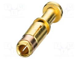 Contact; female; CuZn; gold-plated; crimped