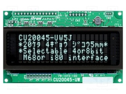 Display: VFD; alphanumeric; 20x4; Char: 4.7mm; 350cd/m2; PIN: 20